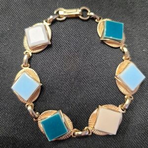 MCM Gold Porcelain Tile Bracelet